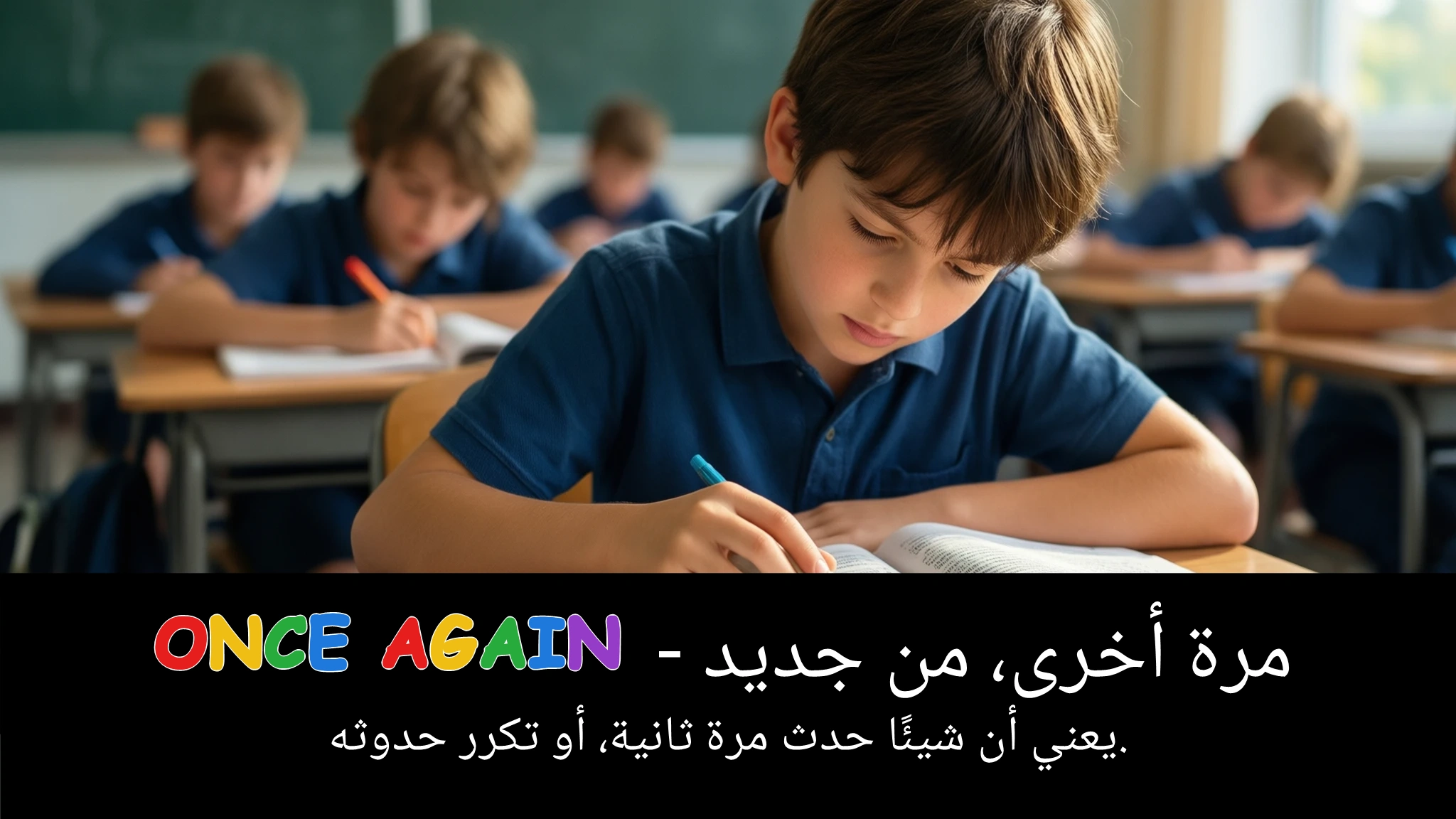 Arabic Illustration for once again